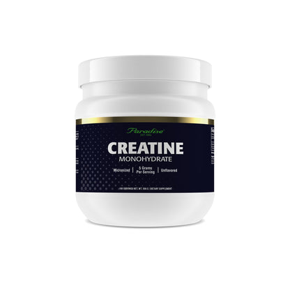 Paradise Creatine Monohydrate Powder – Micronized for Enhanced Absorption, 500g, 100 Servings