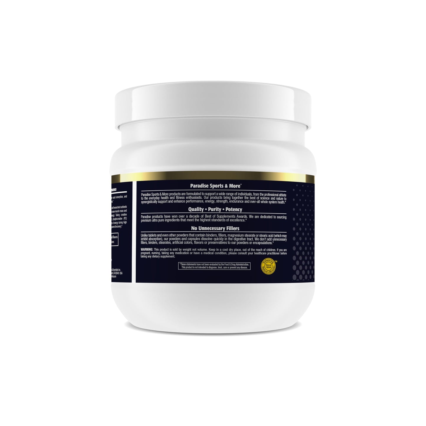 Paradise Creatine Monohydrate Powder – Micronized for Enhanced Absorption, 500g, 100 Servings