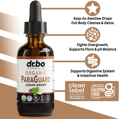 ParaGuard Cleanse Liquid Organic Detox – Organic Intestinal Guard Formula (2 oz)