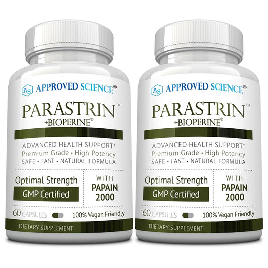 Approved Science Parastrin - 120 Capsules | Cleanse & Gut Health | Vegan BritishVita | Premium UK Vitamins & Wellness Supplements
