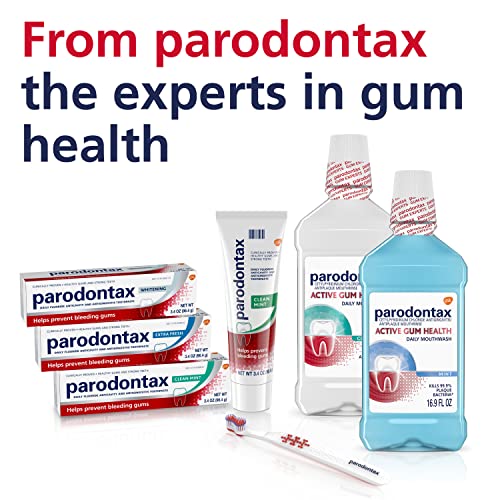 Parodontax Whitening Toothpaste for Bleeding Gums – Teeth Whitening & Gingivitis Treatment (3.4 oz)