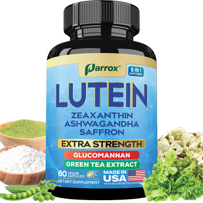 Parrox Lutein & Zeaxanthin Eye Health Supplement – 60 Capsules | Plant-Based Vision Support