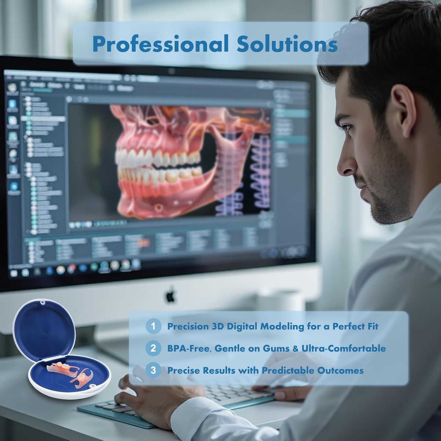 Partial Dentures - Custom Removable Tooth Replacement for Missing Teeth (1 Tooth)