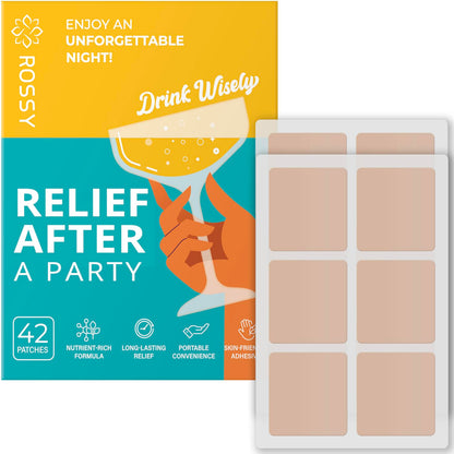 Party Recovery Patch: Fast-Acting Relief for Men and Women with Green Tea | Use Before Drinking | Wake Up Refreshed