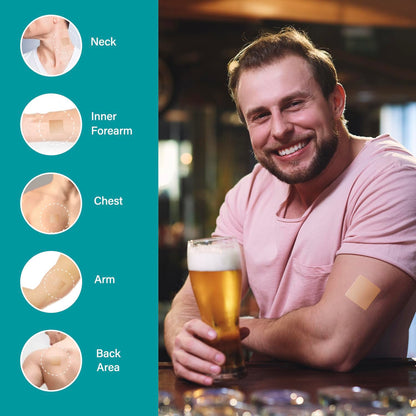 Party Recovery Patch: Fast-Acting Relief for Men and Women with Green Tea | Use Before Drinking | Wake Up Refreshed