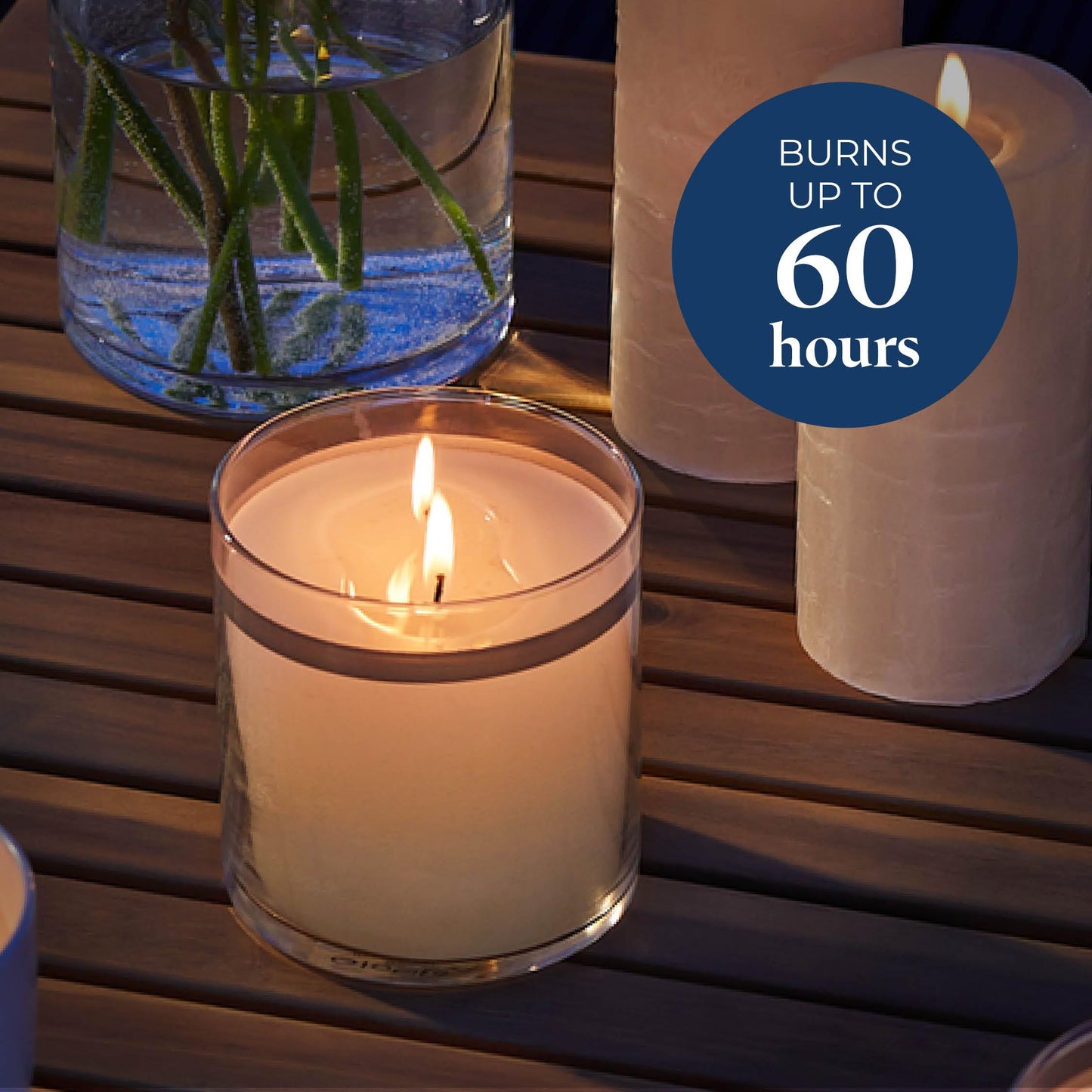 PartyLite GloLite Fig Fatale Jar Candle – 60 Hour Burn Time, World's Brightest Candle