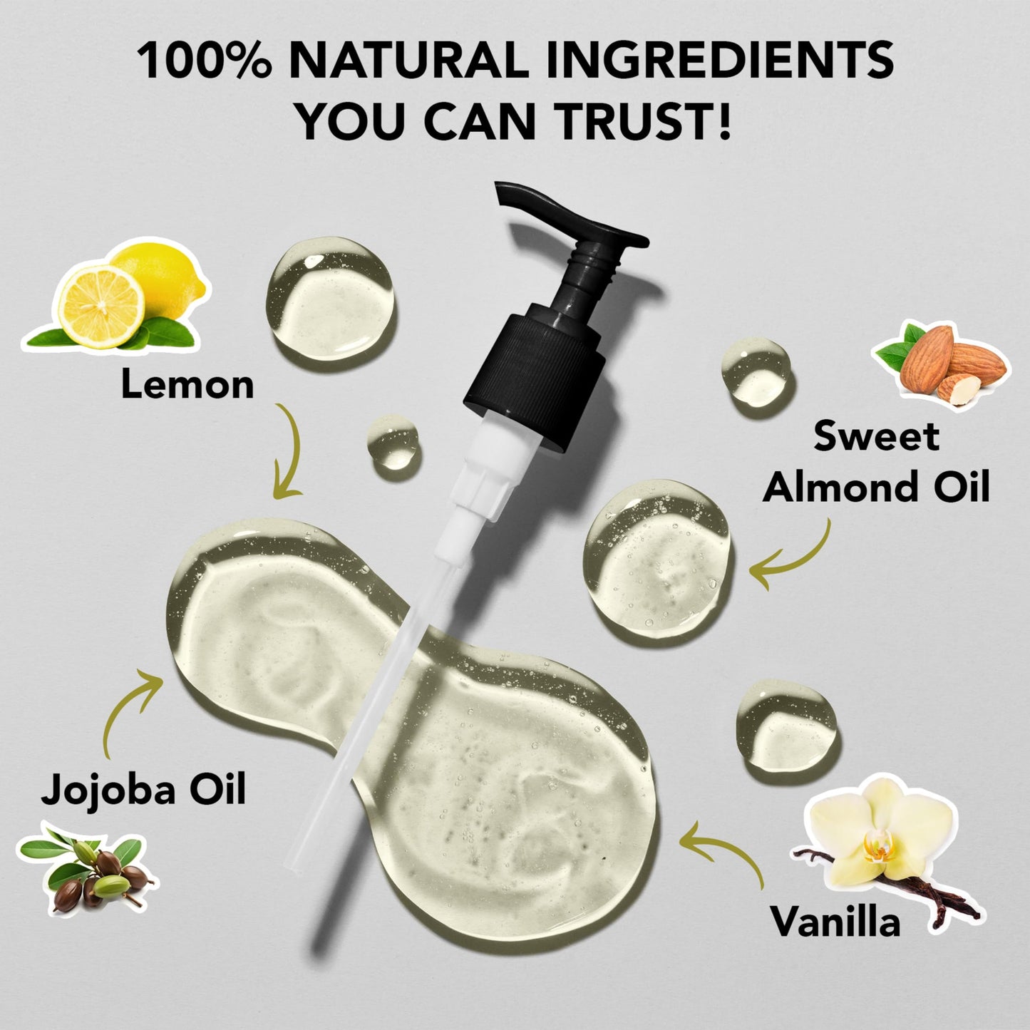 Passion Massage Oil – 100% Natural Body Oil for Couples | Jojoba, Almond & Grapeseed | Lemon Crème
