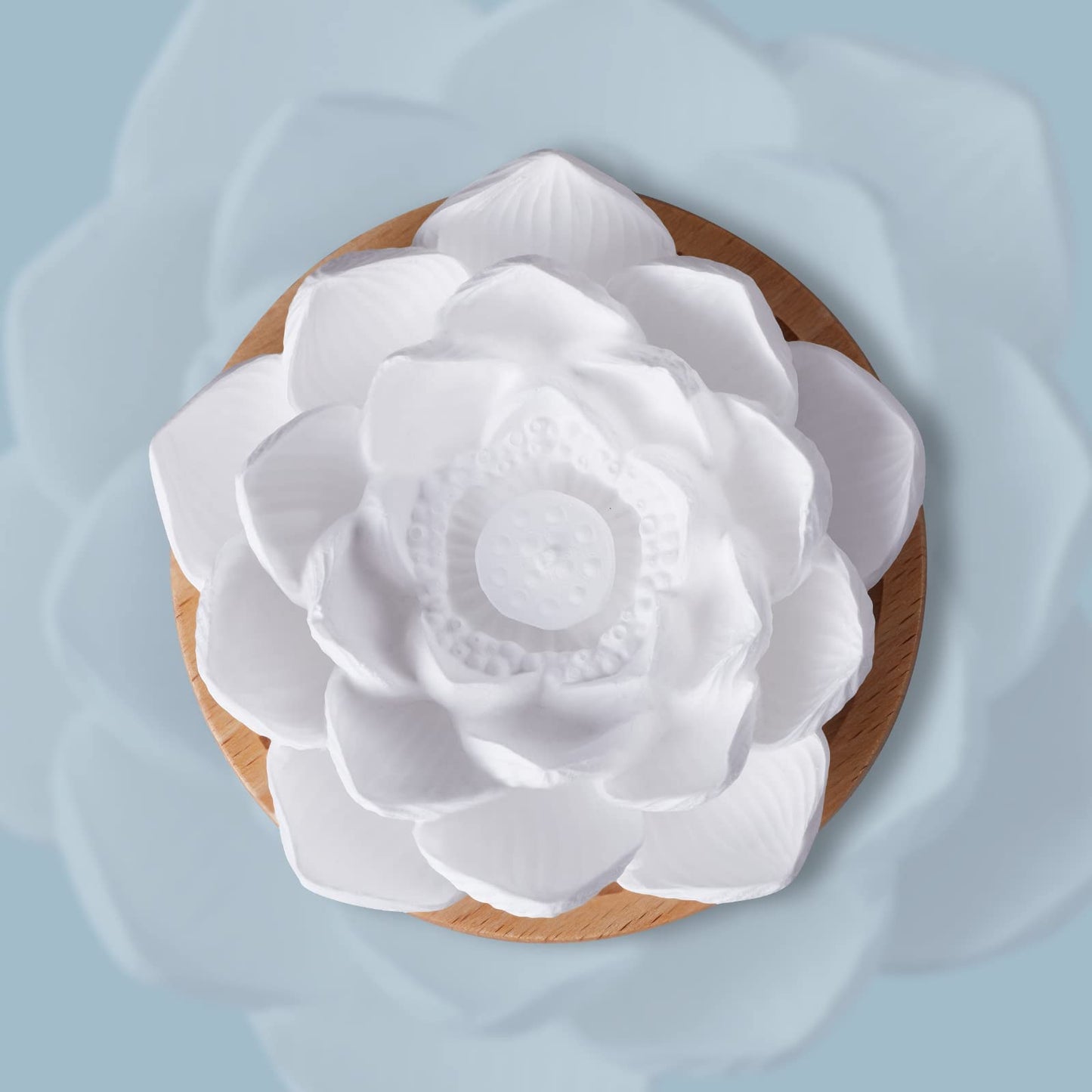 Passive Lotus Essential Oil Diffuser – Small Ceramic Diffuser for Desk, Office & Home