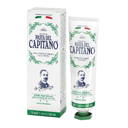 Pasta del Capitano 1905 Natural Herbal Toothpaste – Paraben-Free, SLS-Free