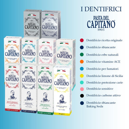 Pasta del Capitano 1905 Smokers Toothpaste – 3.64 oz (103 g) – Paraben-Free