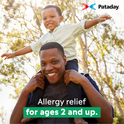 Pataday Once Daily Relief Allergy Eye Drops by Alcon - All-Day Eye Itch Relief, 2.5 ml (Pack of 2)