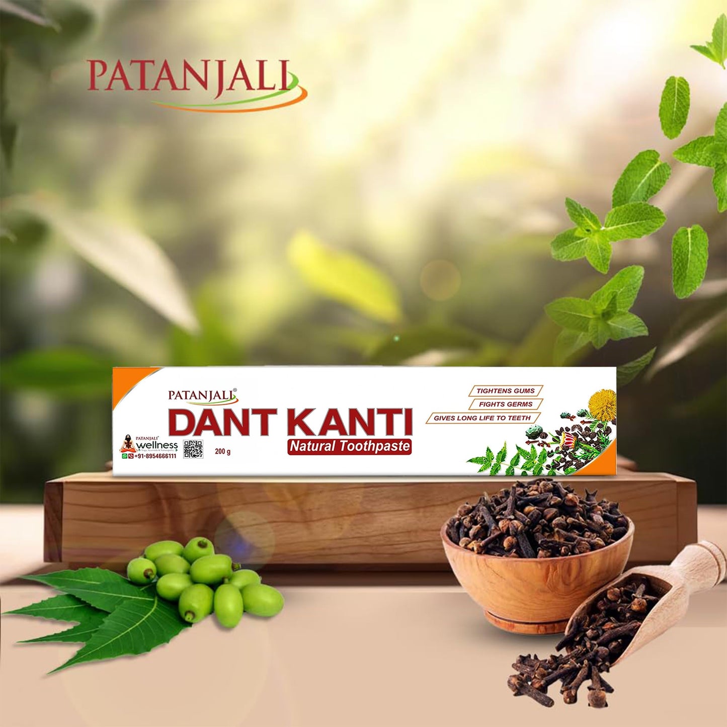 Patanjali Dant Kanti Toothpaste – Natural Herbal Ayurvedic Toothpaste