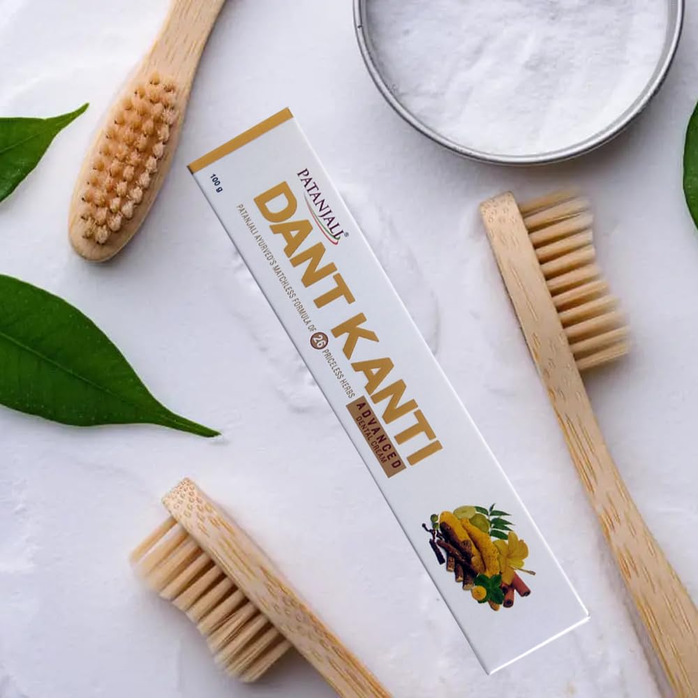 Patanjali Advanced Toothpaste Dental Cream 100g – Pack of 2 | Herbal Neem & Clove Toothpaste
