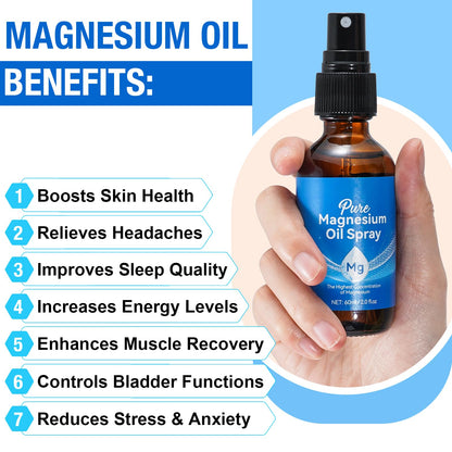 Generic Magnesium Oil Spray – Pure Topical Magnesium for Skin & Sleep (2 fl oz)