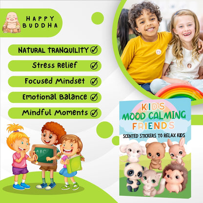 Mood Calming Stickers for Kids/Adults (90 Pack) – All-Natural Patches, Chemical-Free Mood Support for Relaxation