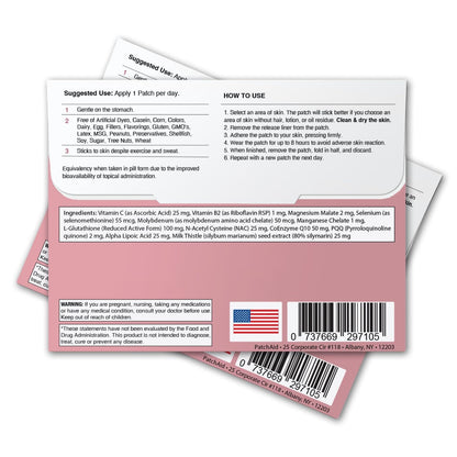PatchAid Glutathione Topical Patch – 30-Day Supply (Pack of 2)