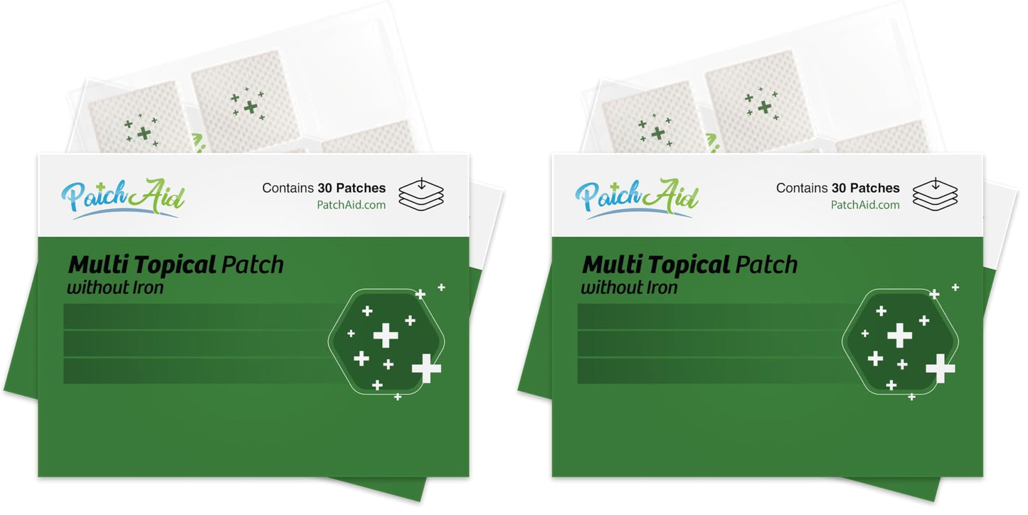 PatchAid Multi Plus Topical Patch Without Iron – 30-Day Supply (Pack of 2)