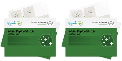 PatchAid Multi Plus Topical Patch Without Iron – 30-Day Supply (Pack of 2)