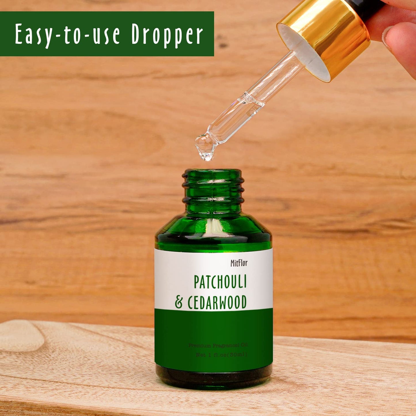 Patchouli & Cedarwood Fragrance Oil – MitFlor 30ml | Premium Grade for Candles & Soaps