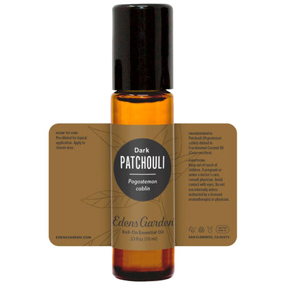 Patchouli-Dark Essential Oil Roll-On – 10ml | Edens Garden | Pure & Therapeutic