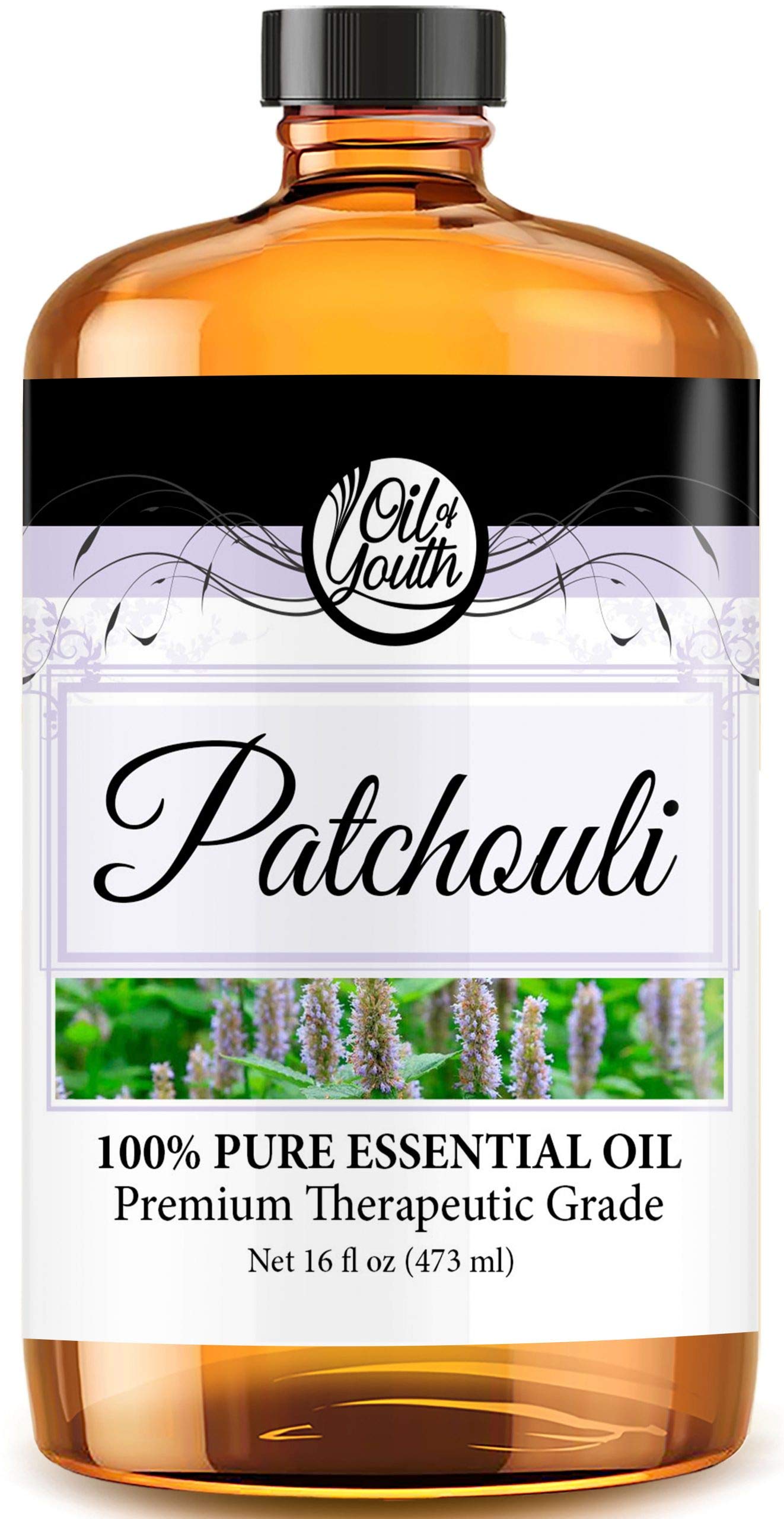 Patchouli Essential Oil 16oz - Pure Therapeutic Grade for Aromatherapy