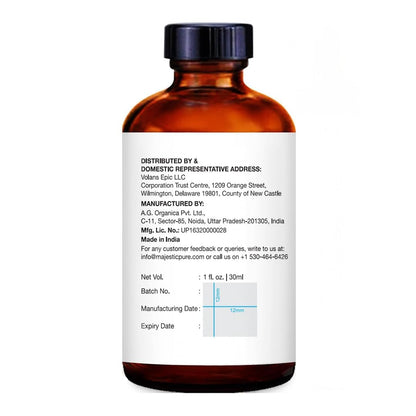 Majestic Pure Patchouli Essential Oil with Glass Dropper - 1 Fl Oz, 100% Pure & Natural