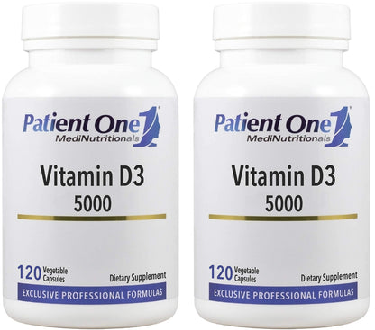 Patient One Vitamin D3 5,000 IU – Immune, Heart & Bone Support (2-Pack)