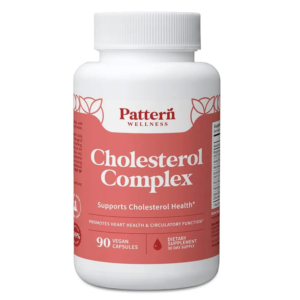 Pattern Wellness Cholesterol Complex – 90 Vegan Capsules | 3rd-Party Lab Tested BritishVita | Premium UK Vitamins & Wellness Supplements