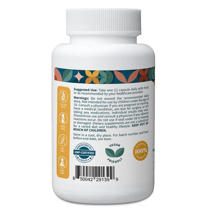 Pattern Wellness Saffron Extract – Mood & Wellness Support | 88.5 mg Saffron Supplement | Non-GMO & Gluten-Free – 30 Vegetable Capsules