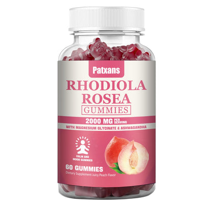 1 Pack 2000MG Rhodiola Rosea Gummies – Endurance, Mood & Stress Support | Patxans