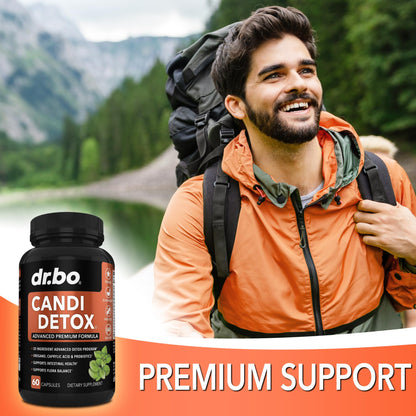 Candida Cleanse Detox for Women & Men | Probiotic Kit with Oregano & Caprylic Acid