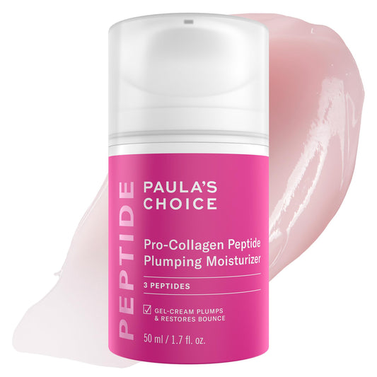 Paula's Choice Pro-Collagen Peptide Plumping Face Moisturizer | Daily Gel Cream, Fragrance-Free, 1.7 fl oz