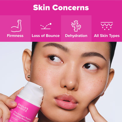 Paula's Choice Pro-Collagen Peptide Plumping Face Moisturizer | Daily Gel Cream, Fragrance-Free, 1.7 fl oz