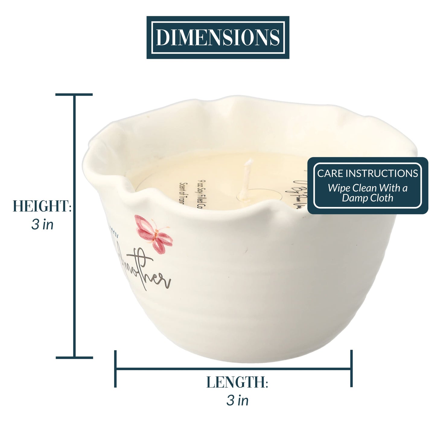 Pavilion Gift Company | Love You Godmother Soy Candle 9 oz Tranquility