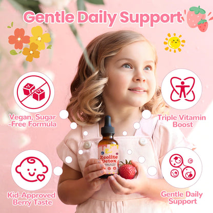 Pavintrix Zeolite Detox Drops – Berry Flavor for Kids & Adults (60ml)