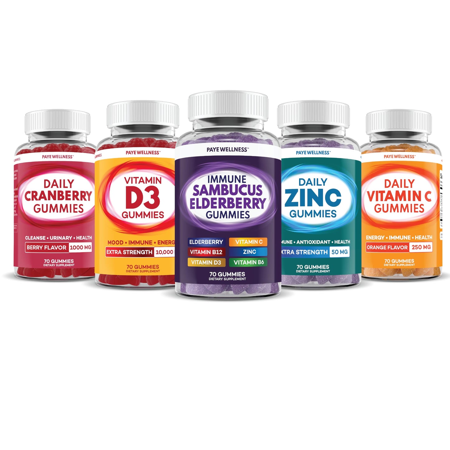 PAYÉ Vitamin D3 Gummies 10,000 IU | Immune, Bone & Muscle Support | 140 Count