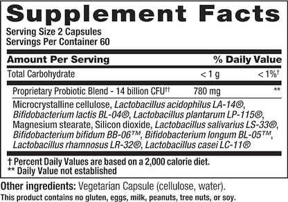 PB8 Probiotic - 3 Pack | 14 Billion CFU per Bottle | 8 Strains | Dairy/Gluten/Soy Free