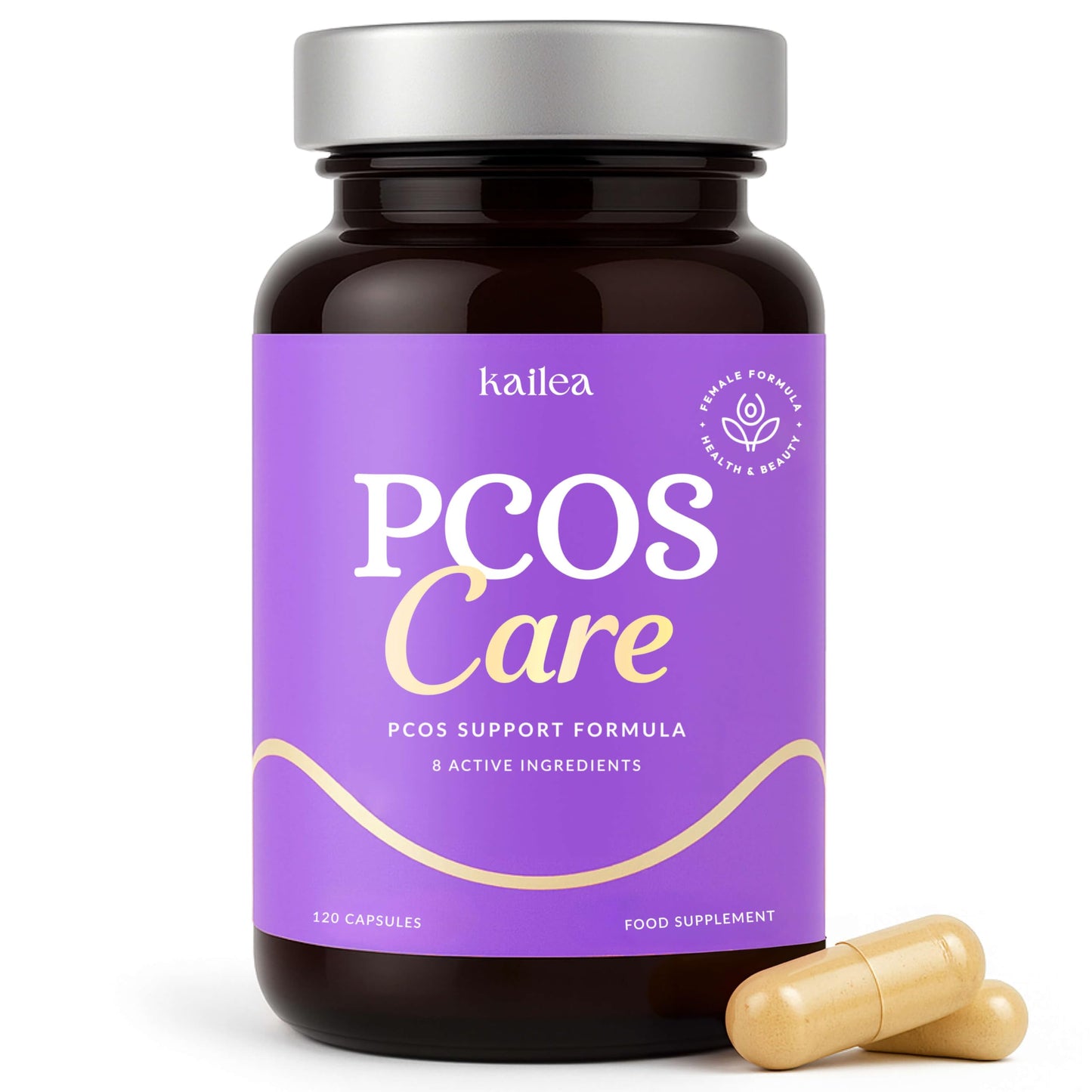 8-in-1 PCOS Support Supplement – 2,000mg Myo-Inositol, NAC, Zinc, Folate
