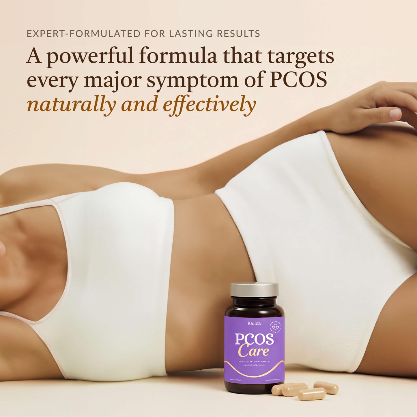 8-in-1 PCOS Support Supplement – 2,000mg Myo-Inositol, NAC, Zinc, Folate