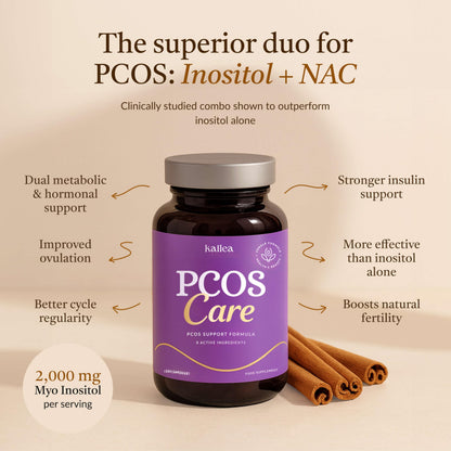 8-in-1 PCOS Support Supplement – 2,000mg Myo-Inositol, NAC, Zinc, Folate