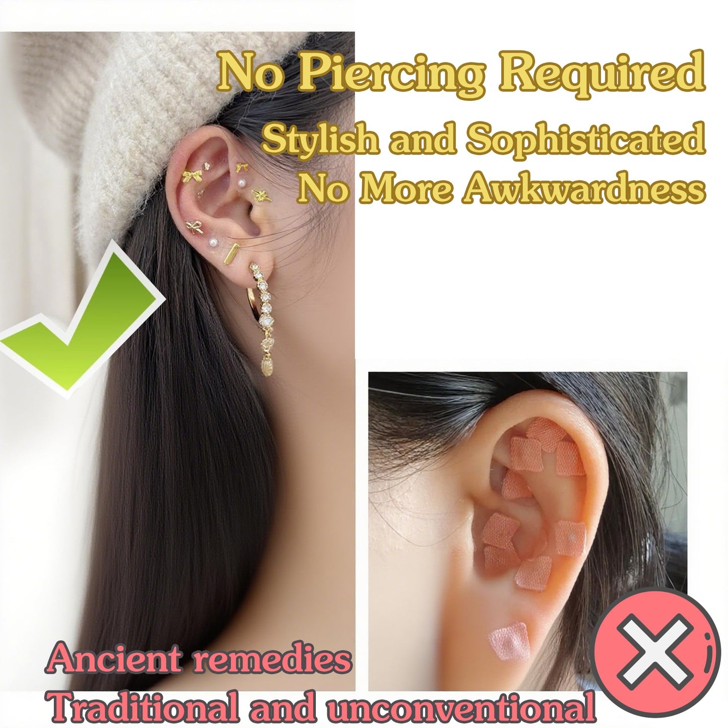 Pddolw Ear Seeds Acupuncture Kit – Relaxation, Easy Application & Durable Beauty