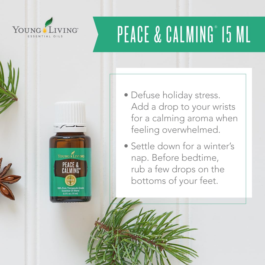 Young Living Peace & Calming Essential Oil 15ml – Calm & Tranquil Aromatherapy