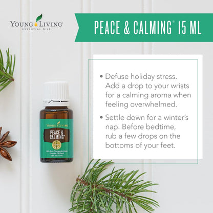 Young Living Peace & Calming Essential Oil 15ml – Calm & Tranquil Aromatherapy