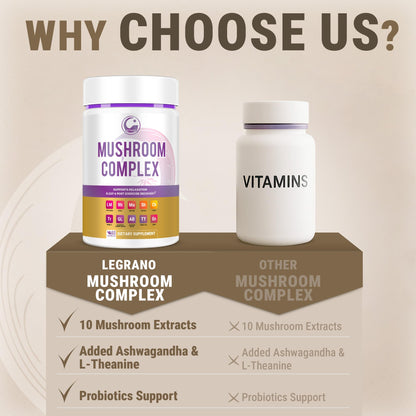 Evening Mushroom Capsules – Relaxation & Sleep (60 Caps)