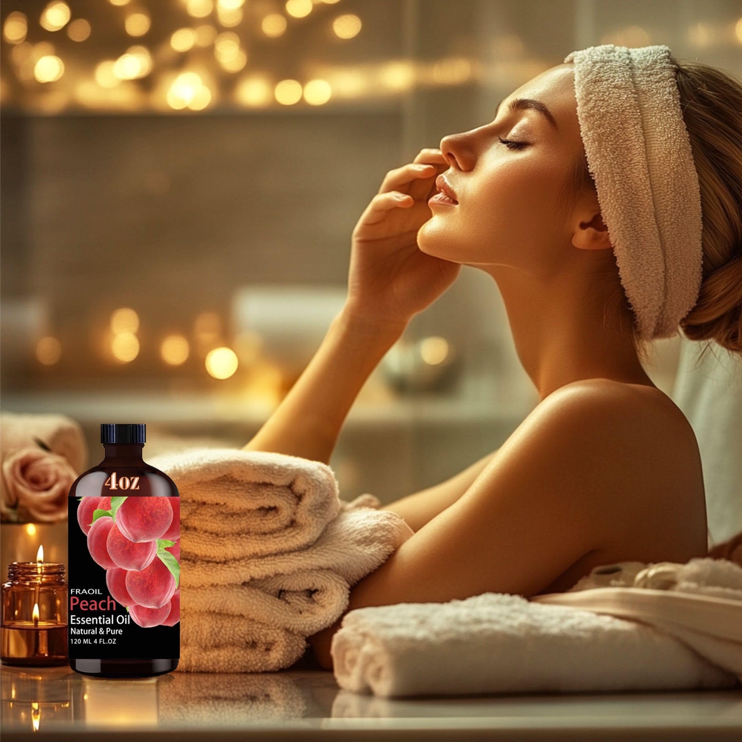 Peach Essential Oil – 4 oz (120 ml) for Diffuser, Aromatherapy & DIY Crafts