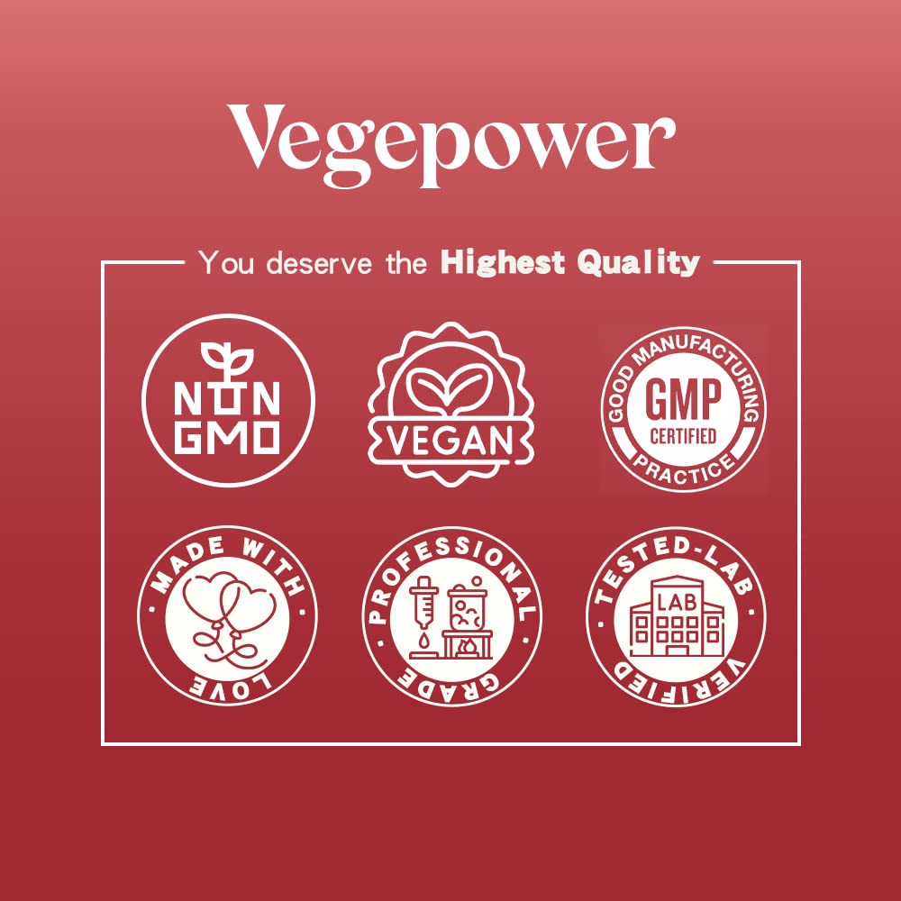 VEGEPOWER Iron Gummies – Vegan Iron Multivitamin for Women & Kids, Peach Flavor (3 Packs)