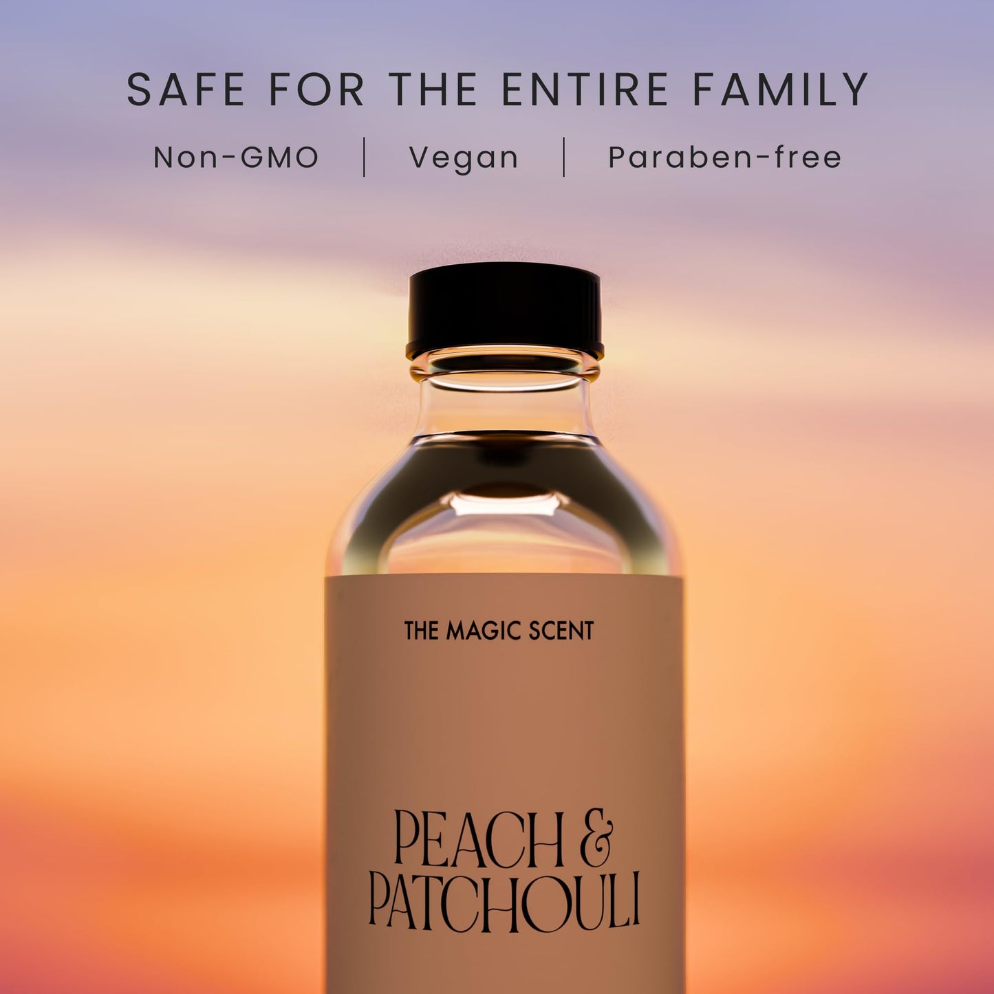The Magic Scent Peach & Patchouli Diffuser Oil – Luxury 4 oz / 120 mL for All Diffusers