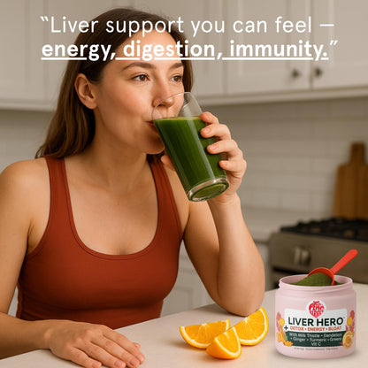 Peach Perfect Liver Hero – Premium Liver Detox & Bloat Support for Women | 30 Servings