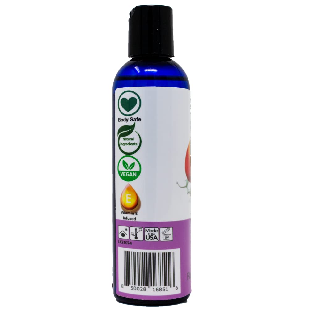 Peaches and Cream Edible Massage Oil - Vegan Vitamin E, 4 oz