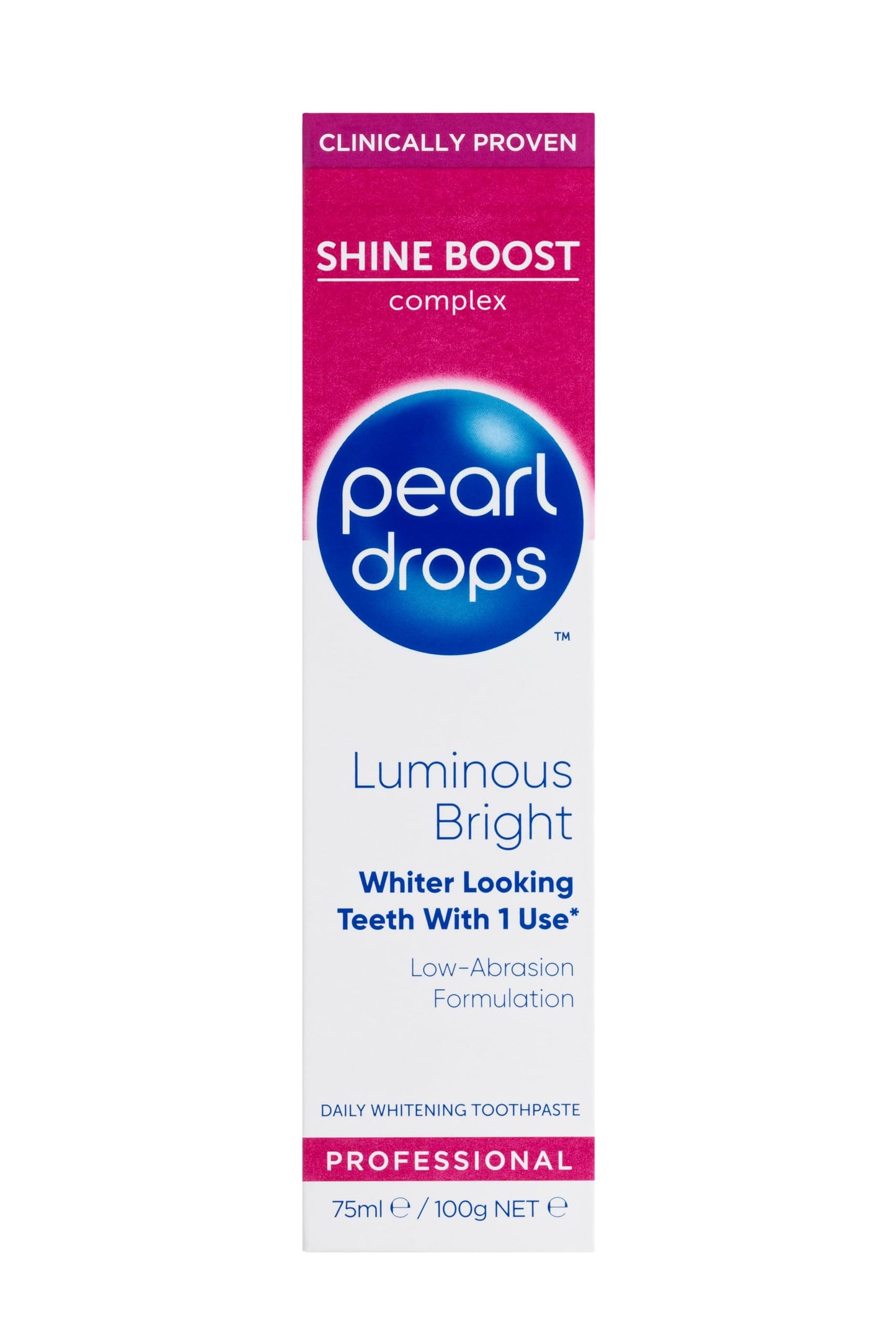 Pearl Drops Luminous Bright White Toothpolish 75ml – Instant Whitening